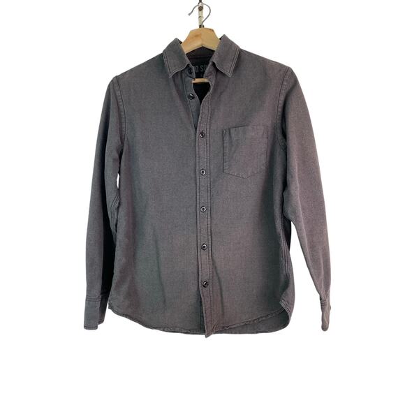 Mossimo Men's Size S Gray Athletic Fit Long Sleeve 100% Cotton Button Up Shirt - Picture 1 of 5